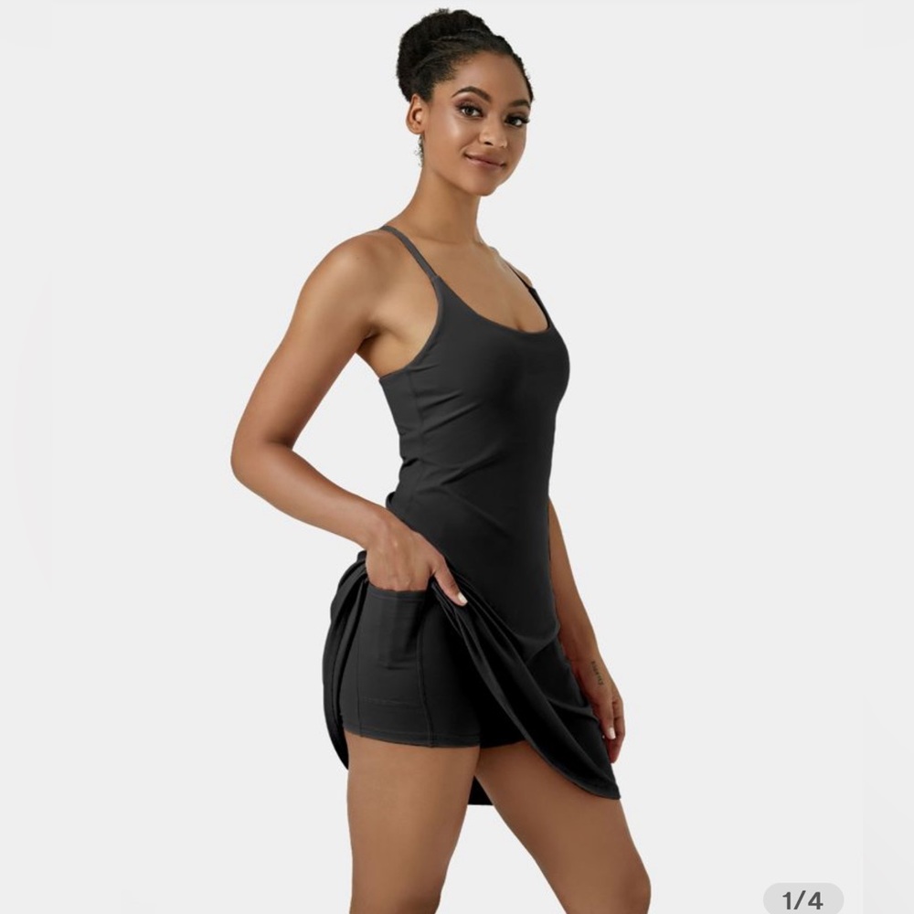 NWT Everyday Cloudful Air Fabric Dress Euphoria 1X black